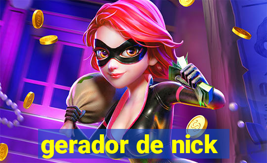 gerador de nick